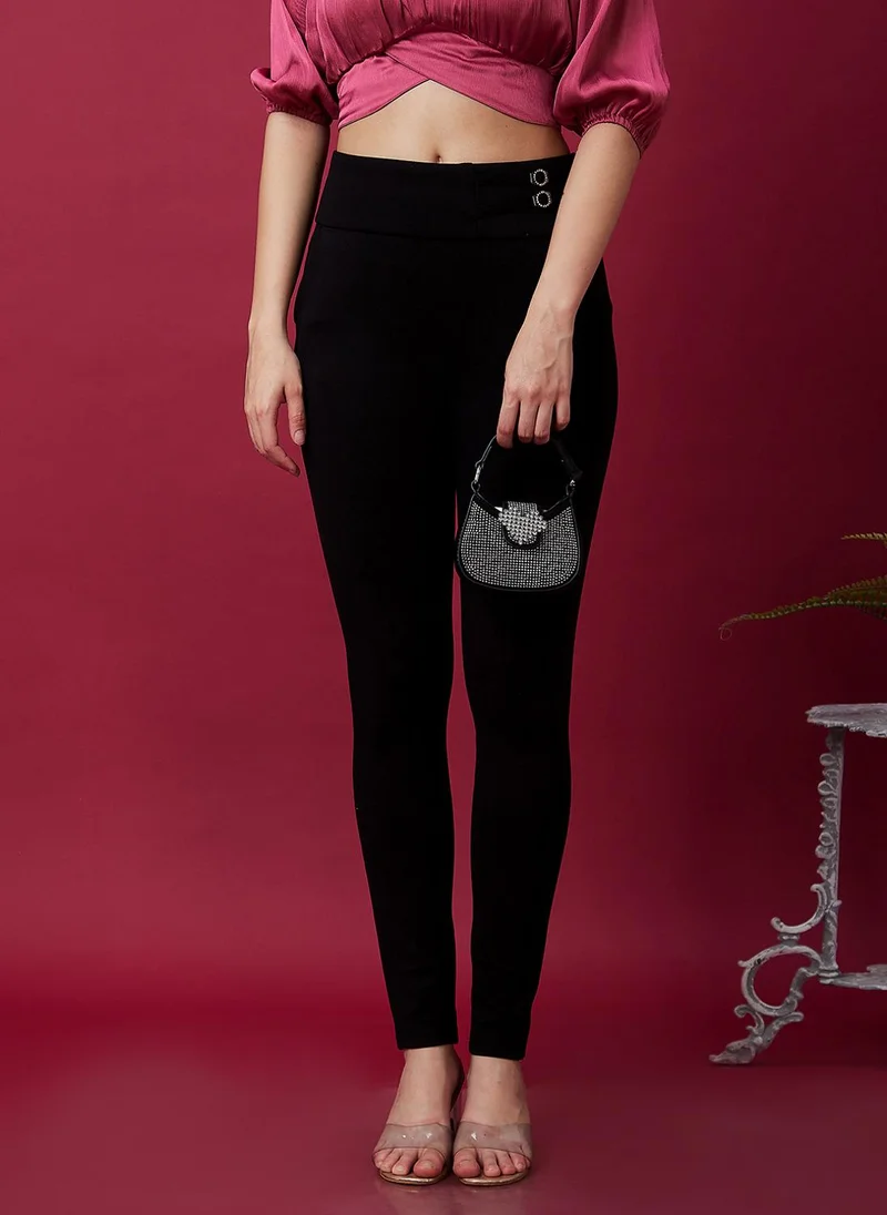 جلو باص جلوبس تريجينجز نسائي بقصة ضيقة وخصر متوسط